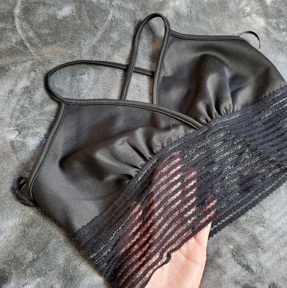 Frisky Lil Black Crop Top - Picture 2 of 3